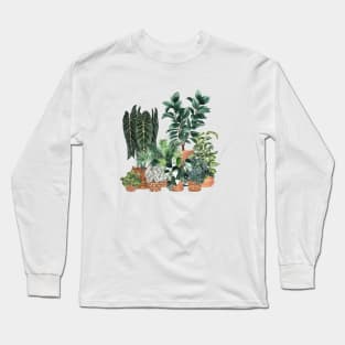 House Plants Illustration 7 Long Sleeve T-Shirt